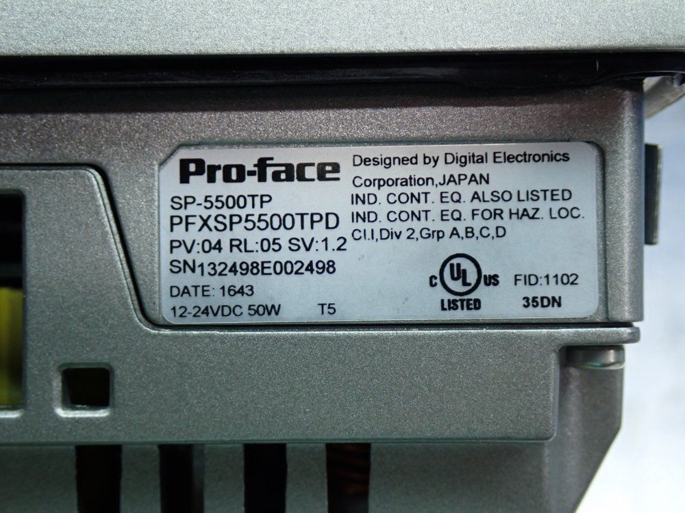 Proface 10.4-inch Tft Sp5000 Premium Display 10.4-inch Tft Analog Multi-touch Panel - Sp-5500tp