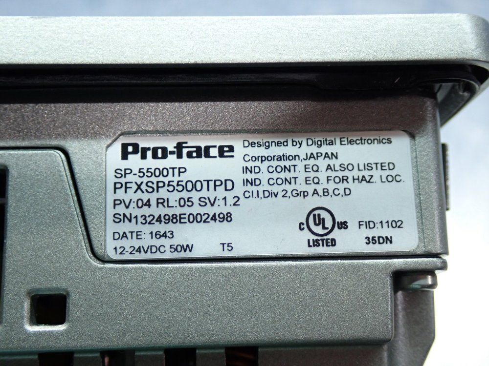 Proface 10.4-inch Tft Sp5000 Premium Display 10.4-inch Tft Analog Multi-touch Panel - Sp-5500tp