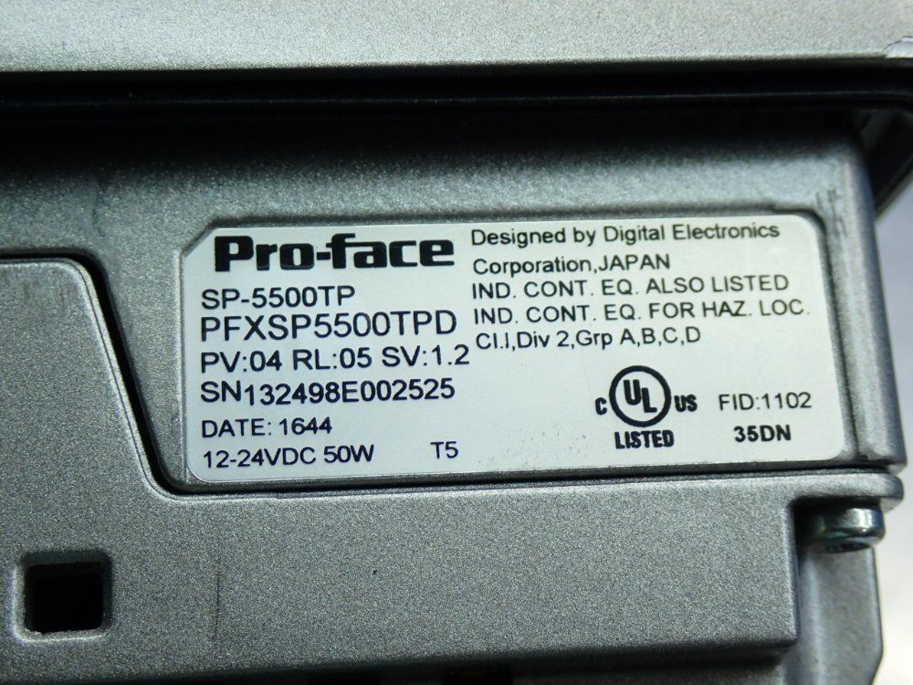 Proface 10.4-inch Tft Sp5000 Premium Display 10.4-inch Tft Analog Multi-touch Panel - Sp-5500tp