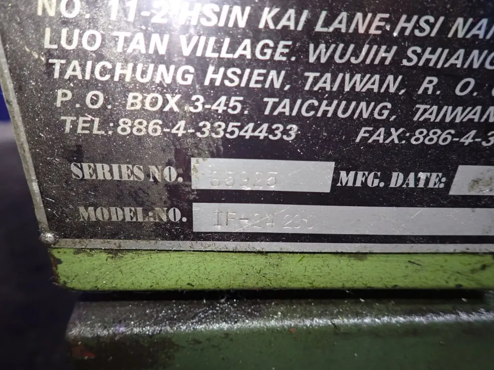 Iron Flower Machinery Inc 24"/32" X 208 Gap Bed Lathe - If-24200