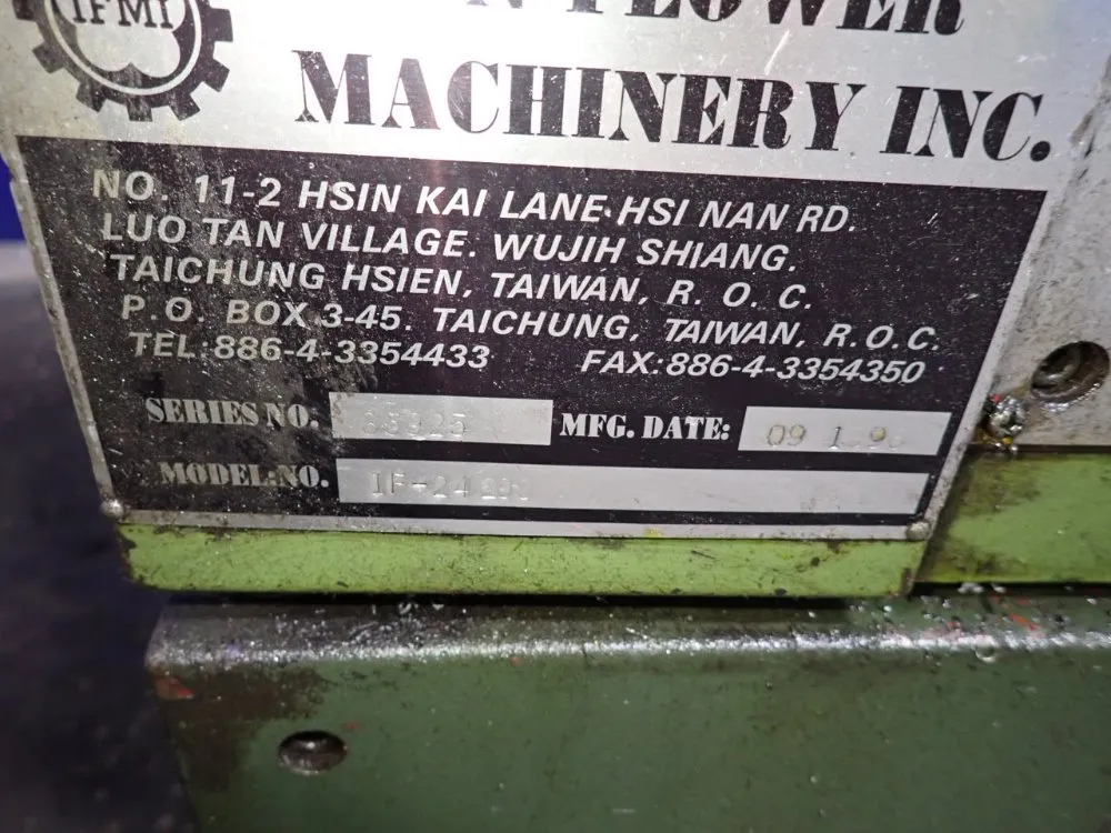 Iron Flower Machinery Inc 24"/32" X 208 Gap Bed Lathe - If-24200