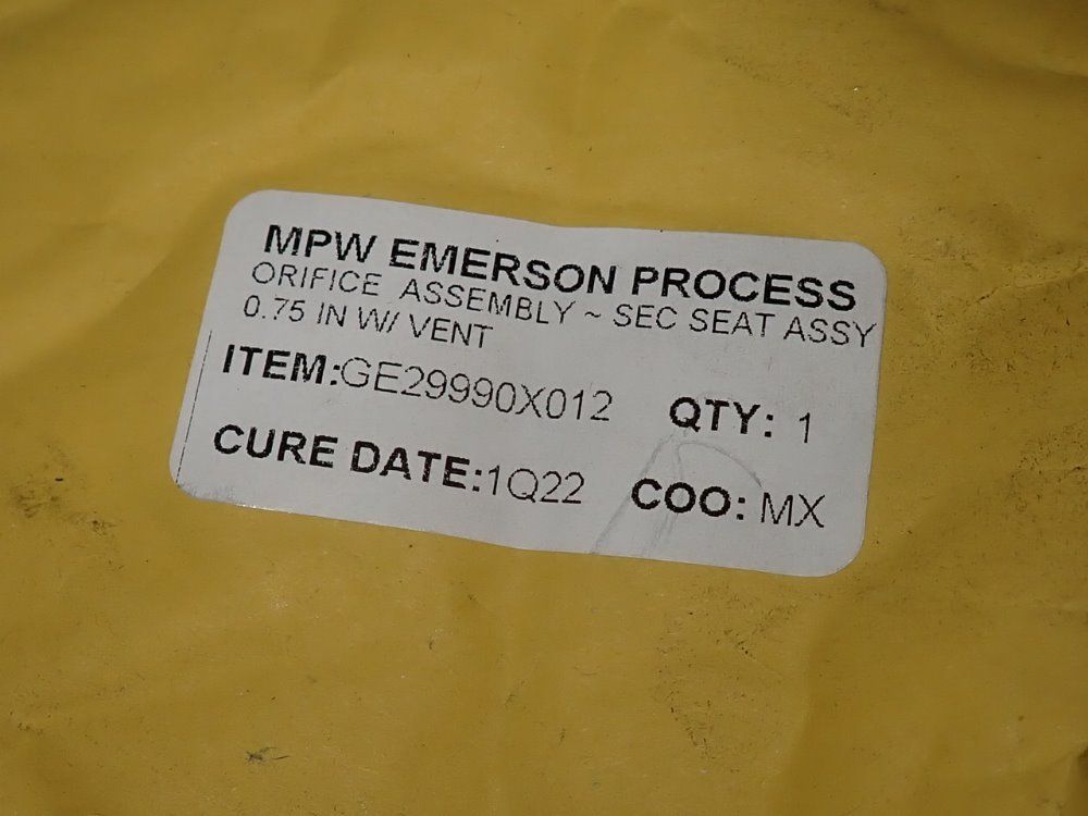 Mpw Emerson Process Fitting - Ge29990x012