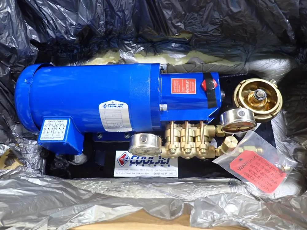 Cool Jet Systems 3hp High Pressure Coolant Pump Assembly - 1500xi