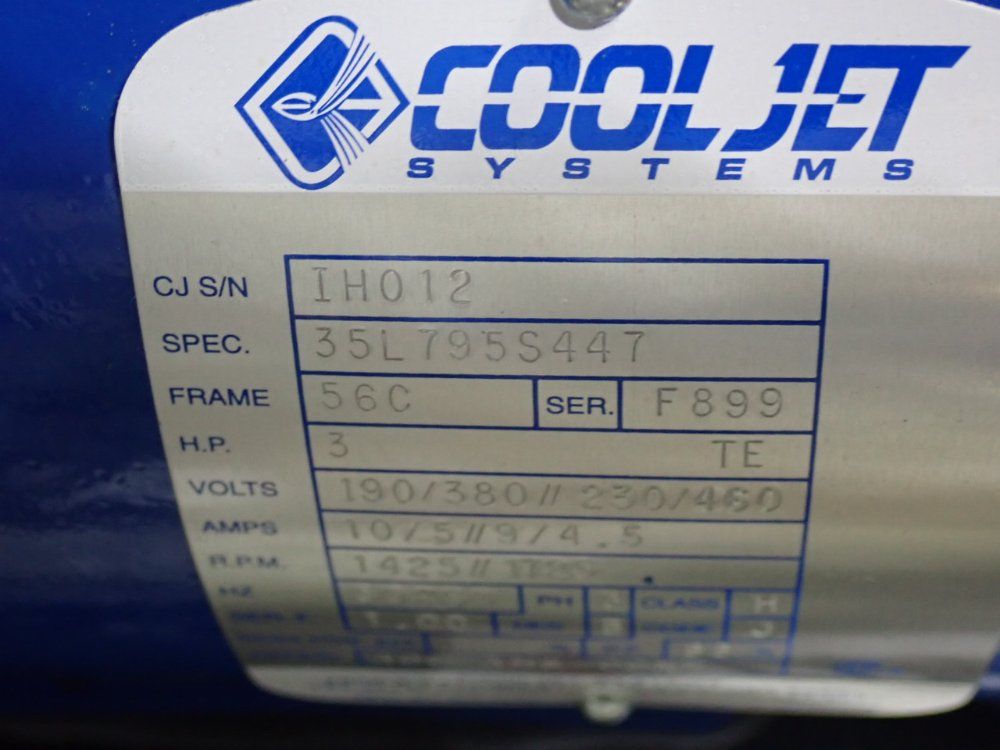 Cool Jet Systems 3hp High Pressure Coolant Pump Assembly - 1500xi