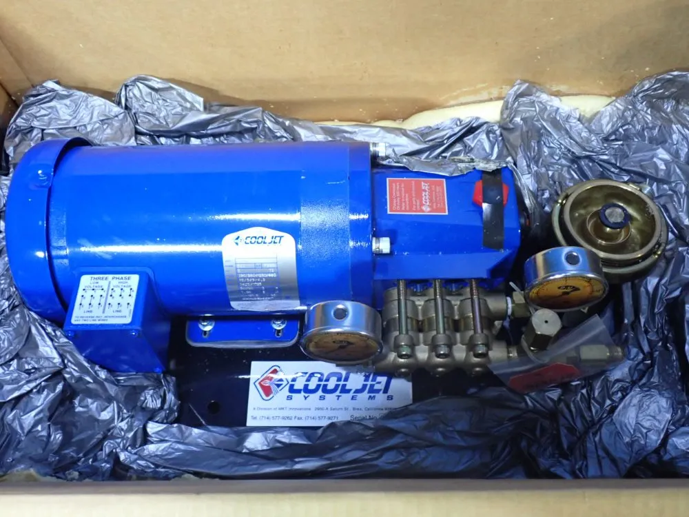 Cool Jet Systems 3hp High Pressure Coolant Pump Assembly - 1500xi