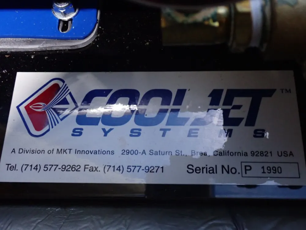 Cool Jet Systems 3hp High Pressure Coolant Pump Assembly - 1500xi