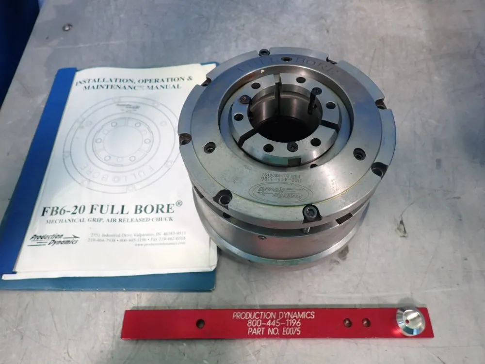 Production Dynamic Mechanical Grip Air Released Chuck - Fb6-20