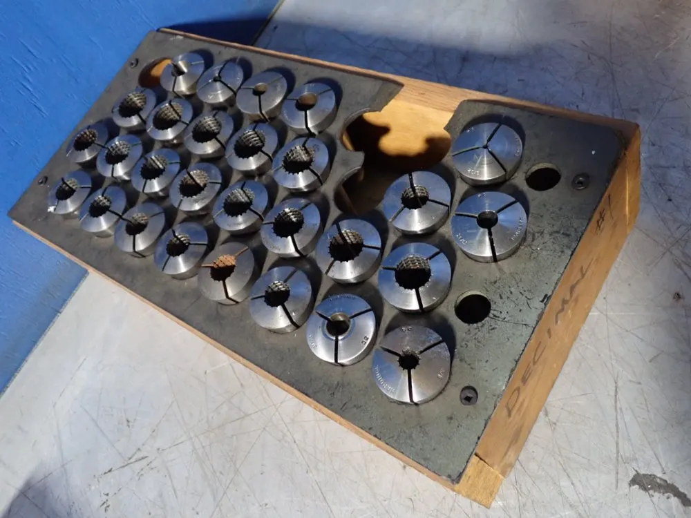 Hardinge 1/32, 11/32, 19/32, 1/4 Collet Set