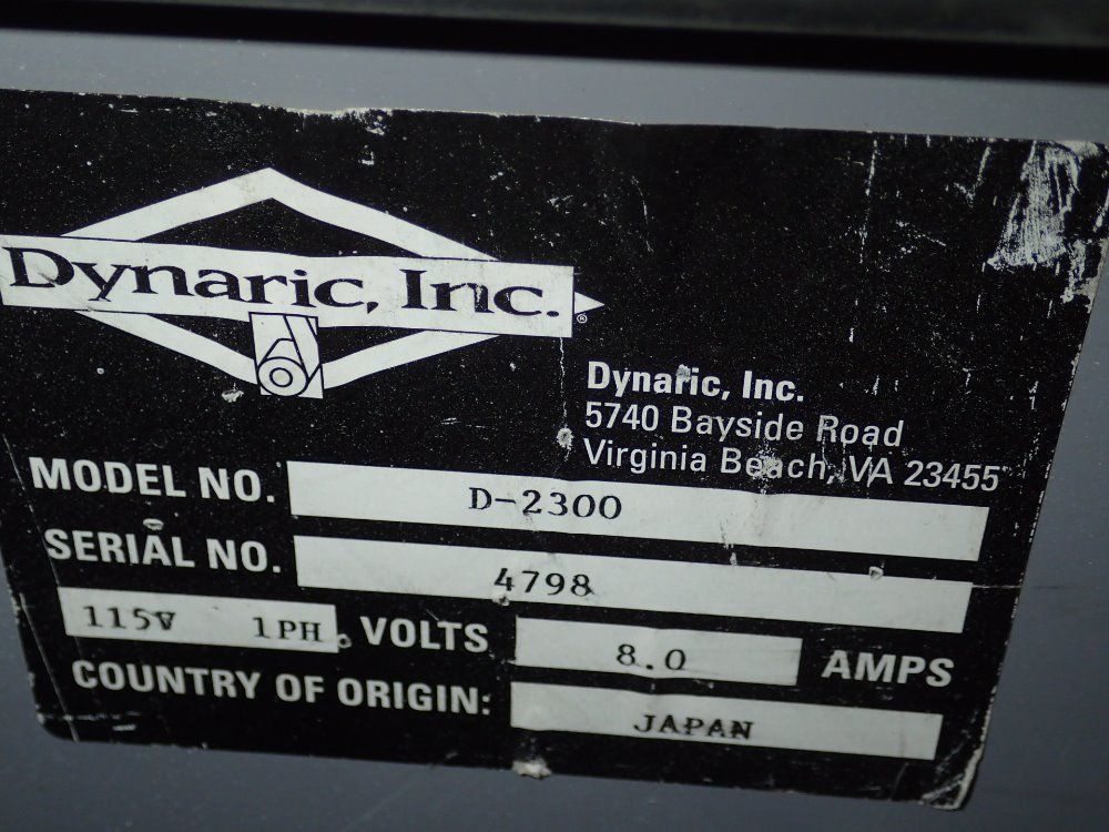 Dynaric Inc. Strapping Machine