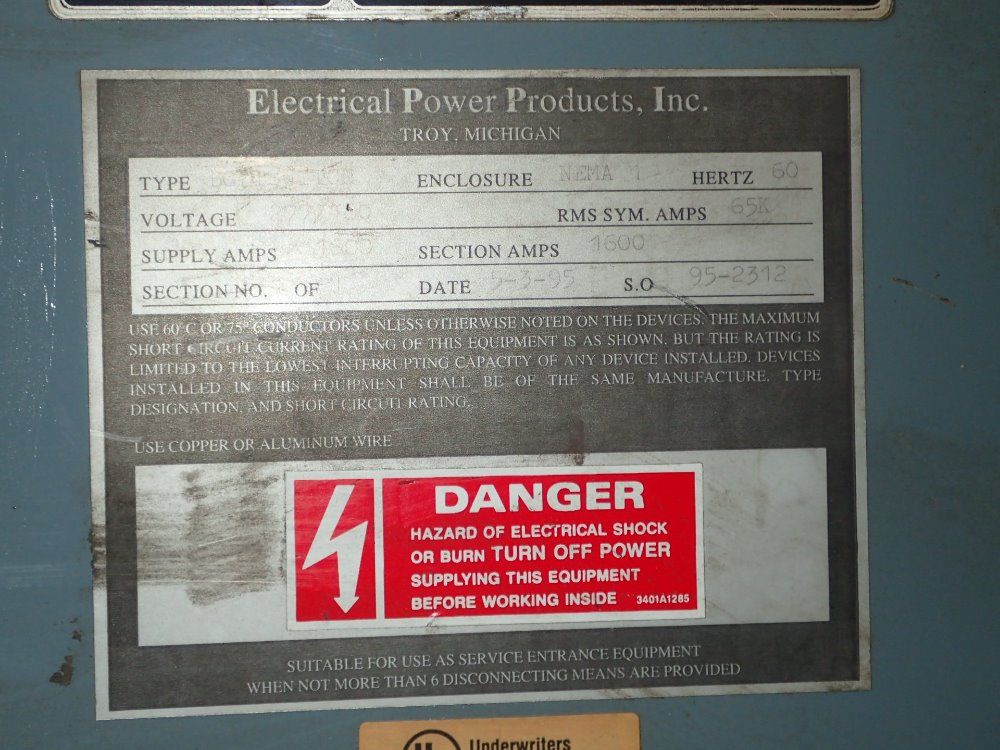 Electrical Power Products Switchgear