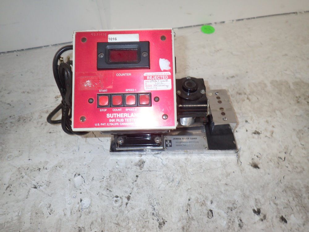 Sutherland Ink Rub Tester