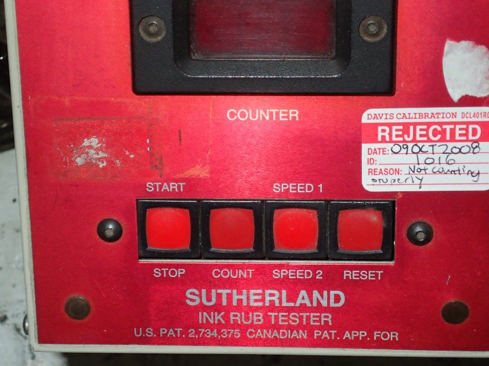 Sutherland Ink Rub Tester