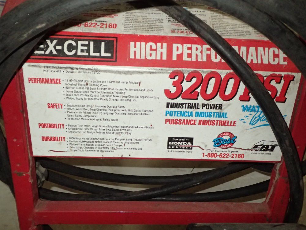 Honda / Ex - Cell Gas Pressure Washer