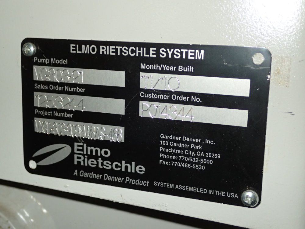 Gardner Denver / Elmo Rietschle Tank