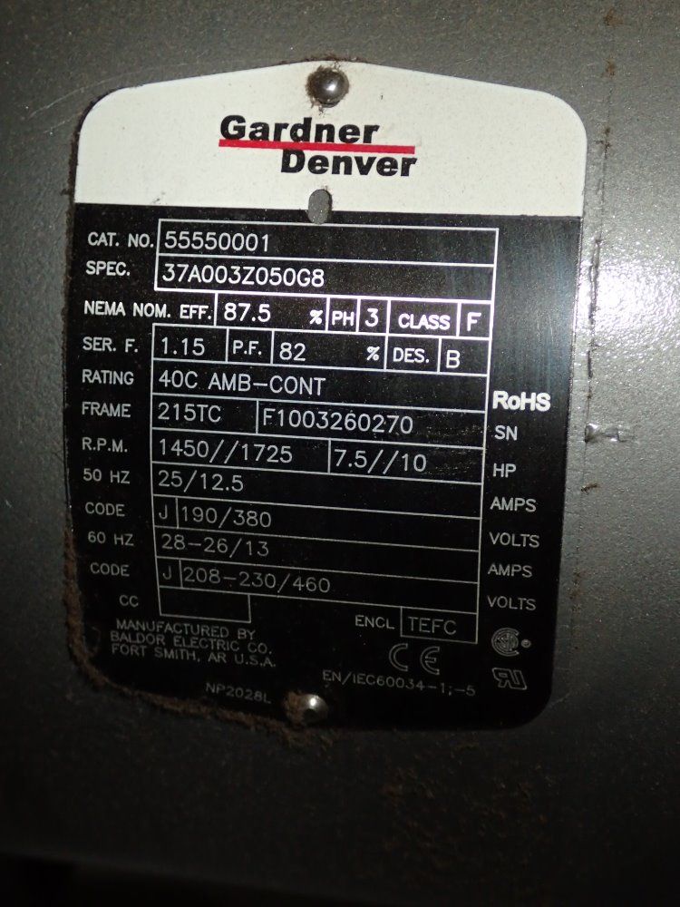 Rietschle / Gardner Denver Dual Vacuum Pump
