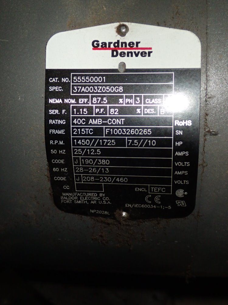 Rietschle / Gardner Denver Dual Vacuum Pump