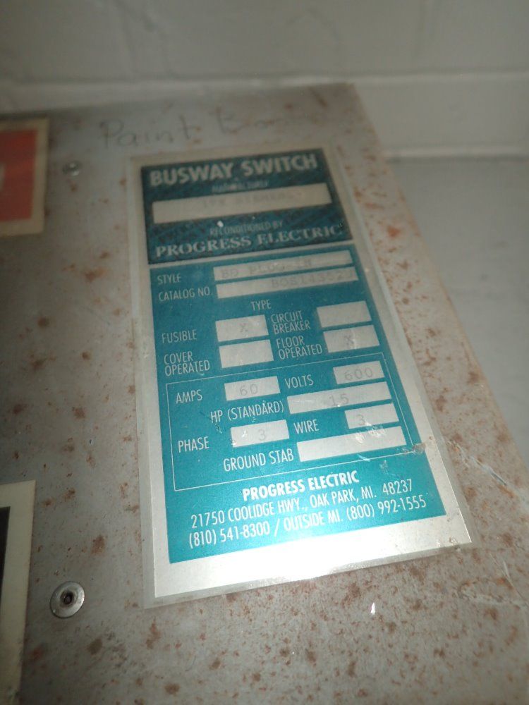 Ite / Progress Electric Bus Plug