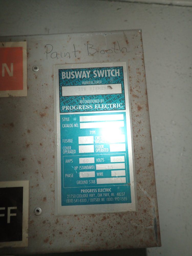 Ite / Progress Electric Bus Plug