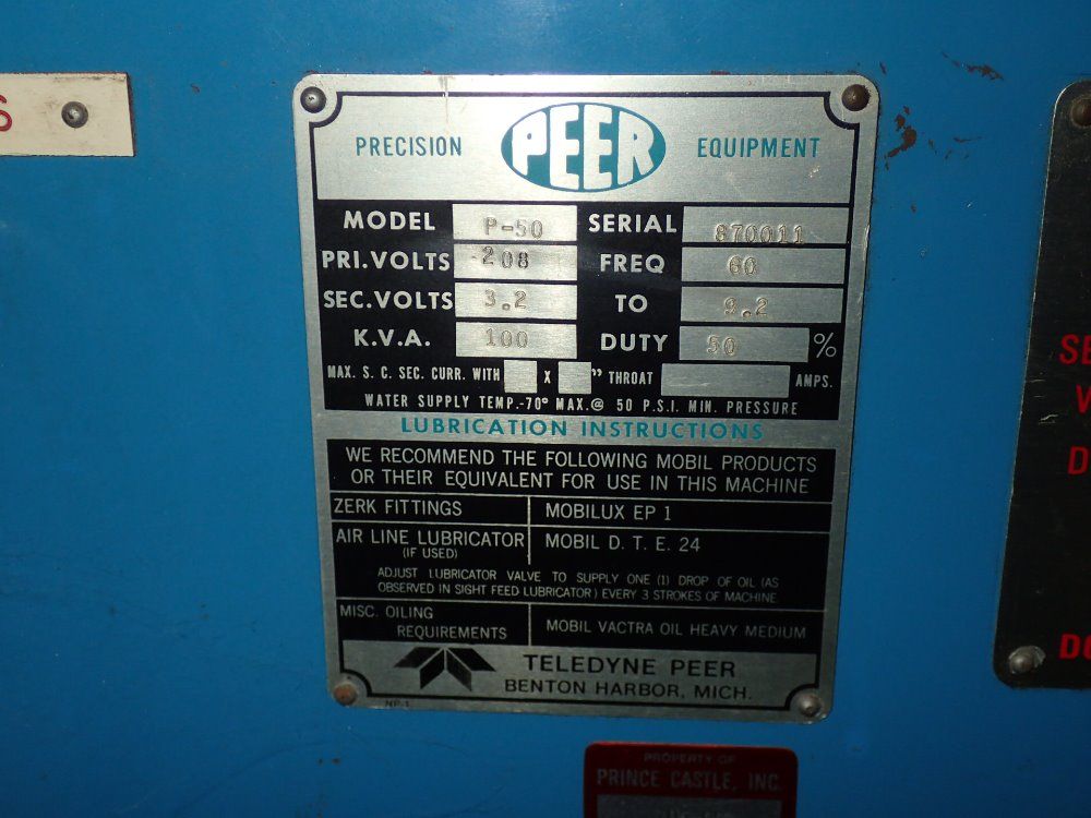 Teledyne Peer Spot Welder