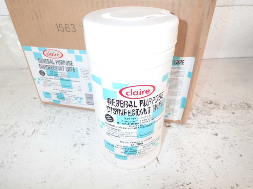 Claire General Purpose Disinfectant Wipes