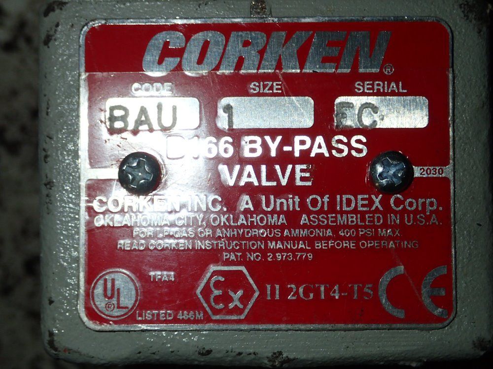 Corken By-pass Valve