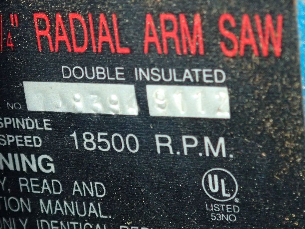 Ryobi Radial Arm Saw