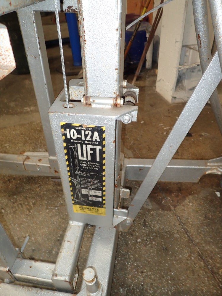 Vermette 1000# Cable Lift - 10-12a
