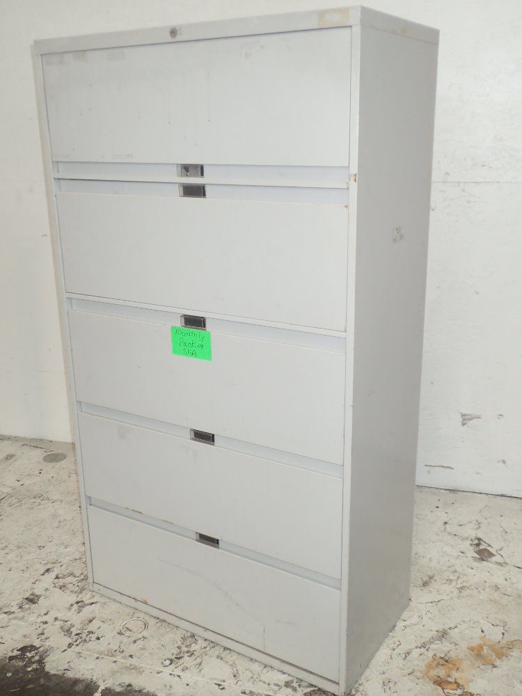 Steelcase 5 Drawer Lateral File Cabinet