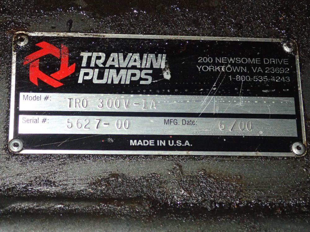 Travaini 20hp Vacuum Pump - Tro 300v-1a