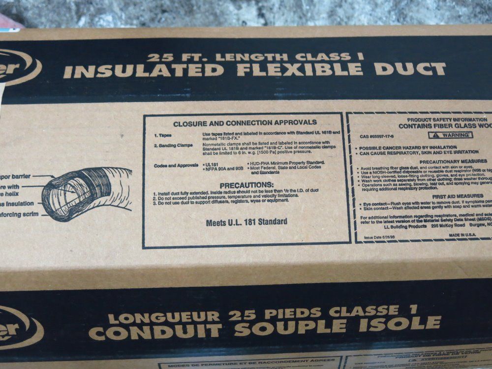 Master Flow Insulated Duct