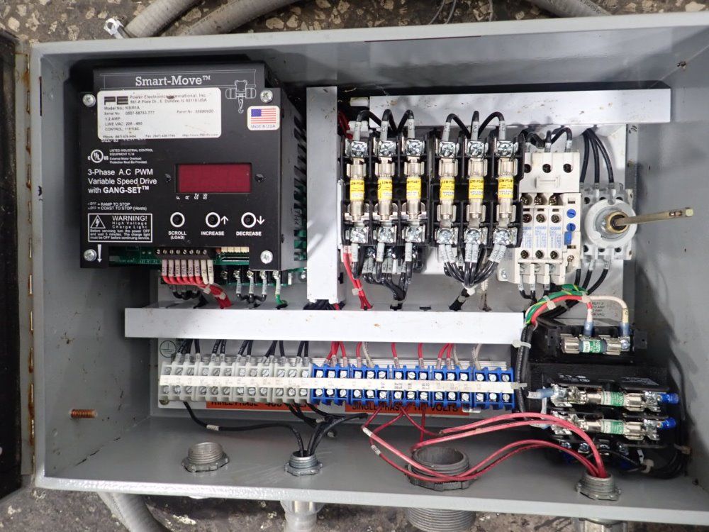 Power Electronic International Enclosure W/ Drive & Contactors