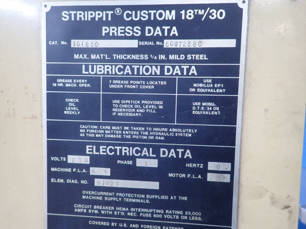 Houdaille / Strippit Punch Press