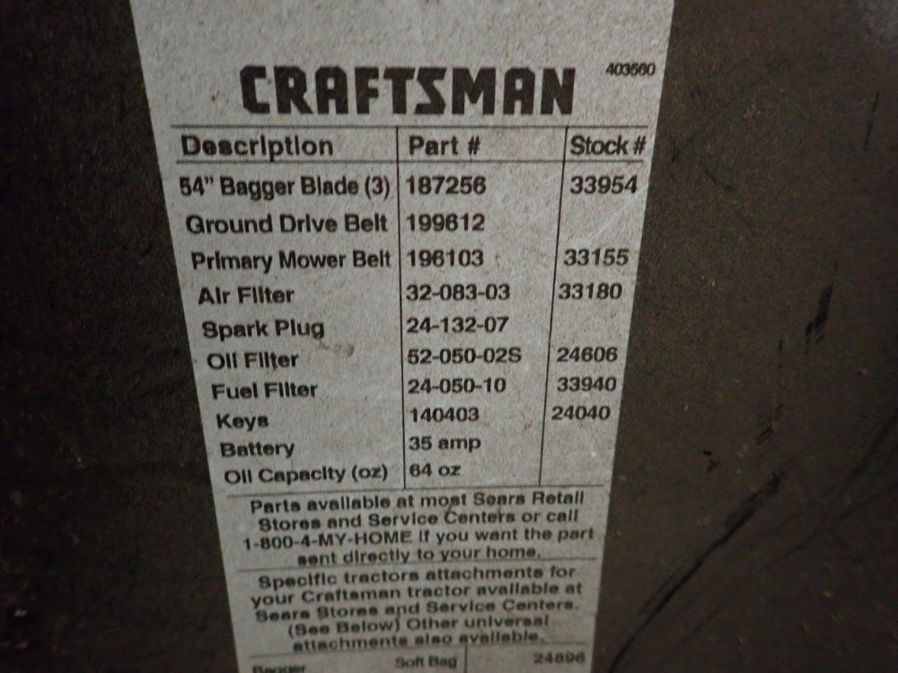 Craftsman Gasoline Lawn Tractor