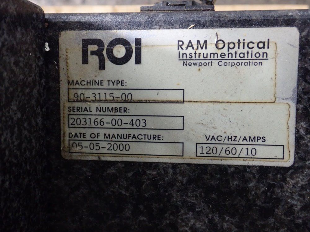 Ram Optical Instrumentation Optical Inspection System