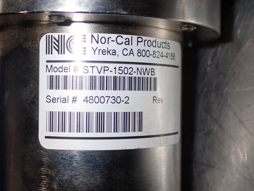 Nor Cal Products S/s Straight Through Valve
