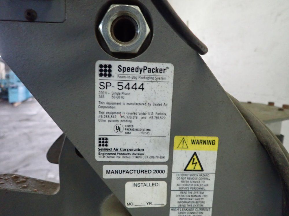 Sealed Air Co. Foam Packaging Machine