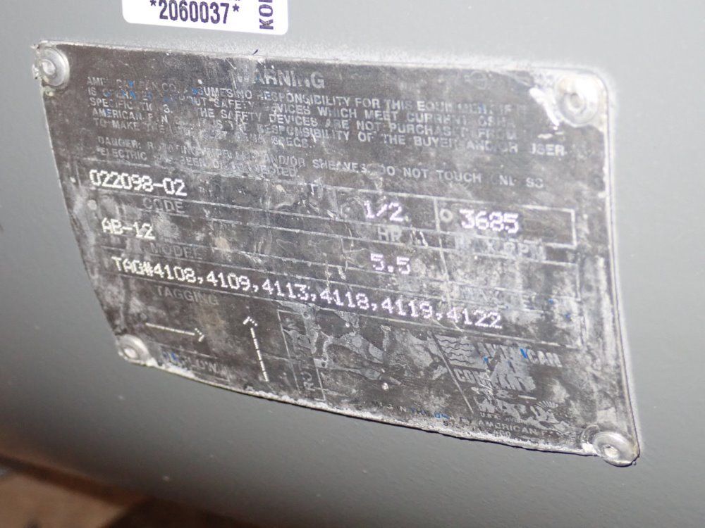 American Fan Co. Blower