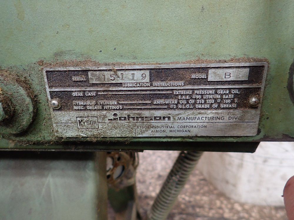 Kysor Johnson Horizontal Band Saw