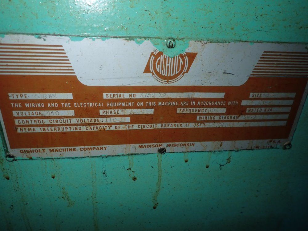 Gisholt Turret Lathe