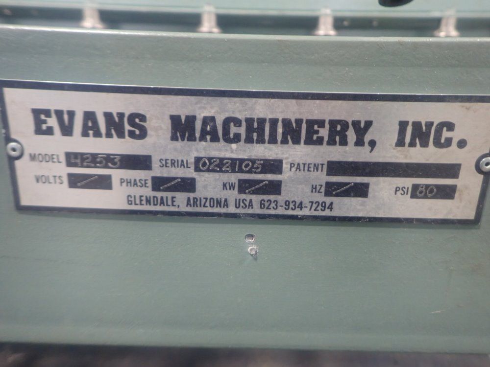 Evans Machinery Roller Conveyor