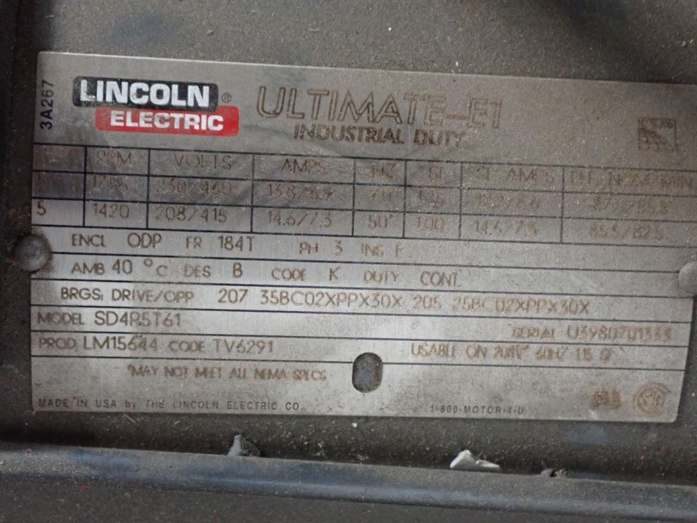 Aec Nelmor 5 Hp 8" X 6" Opening V68 Granulator - V68