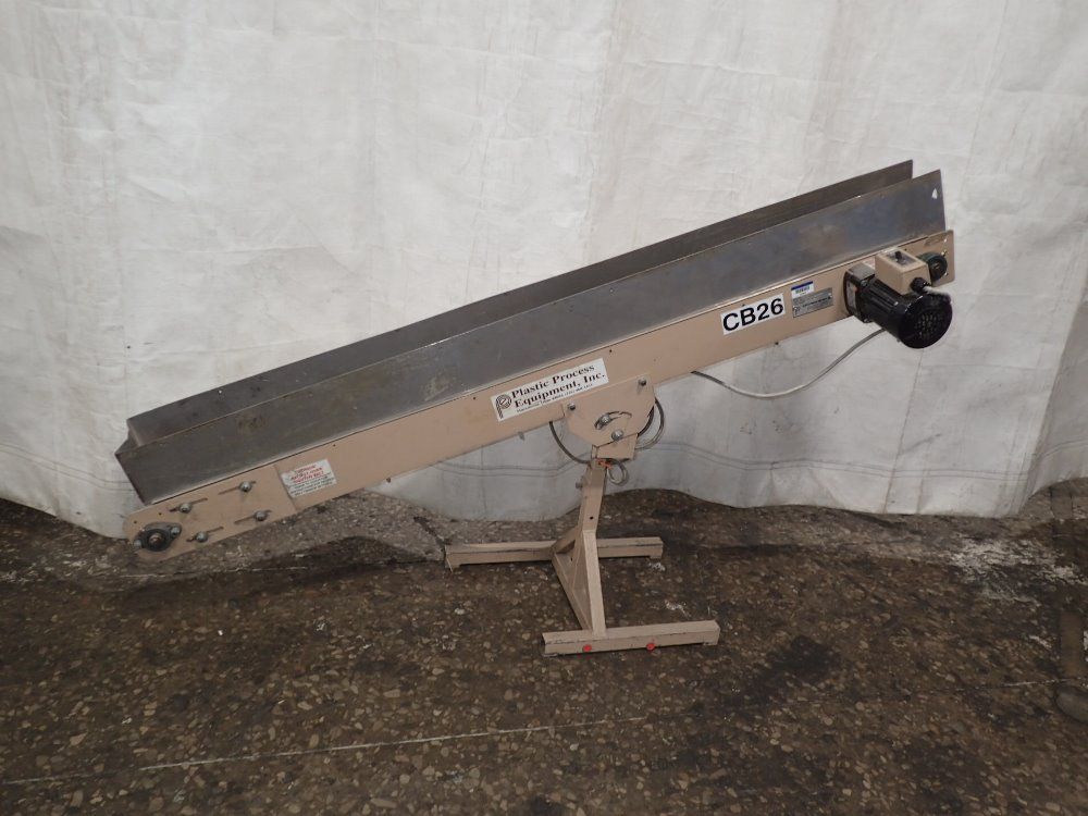 Plastic Processing Equipment Power Belt Conveyor