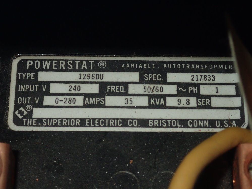 Superior Electric Company Transformer