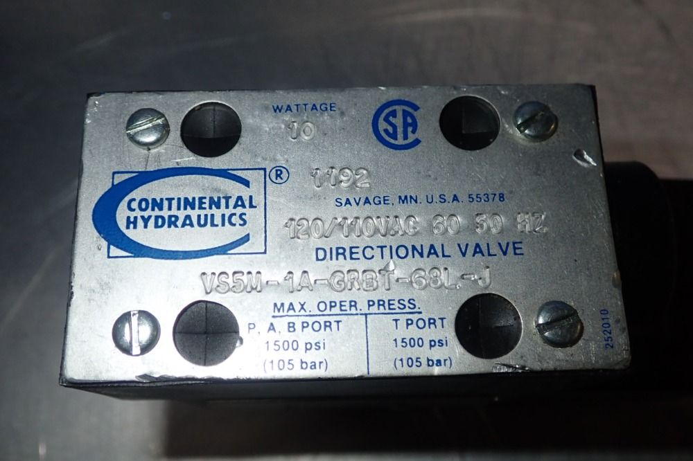 Continental Hydraulics Valve
