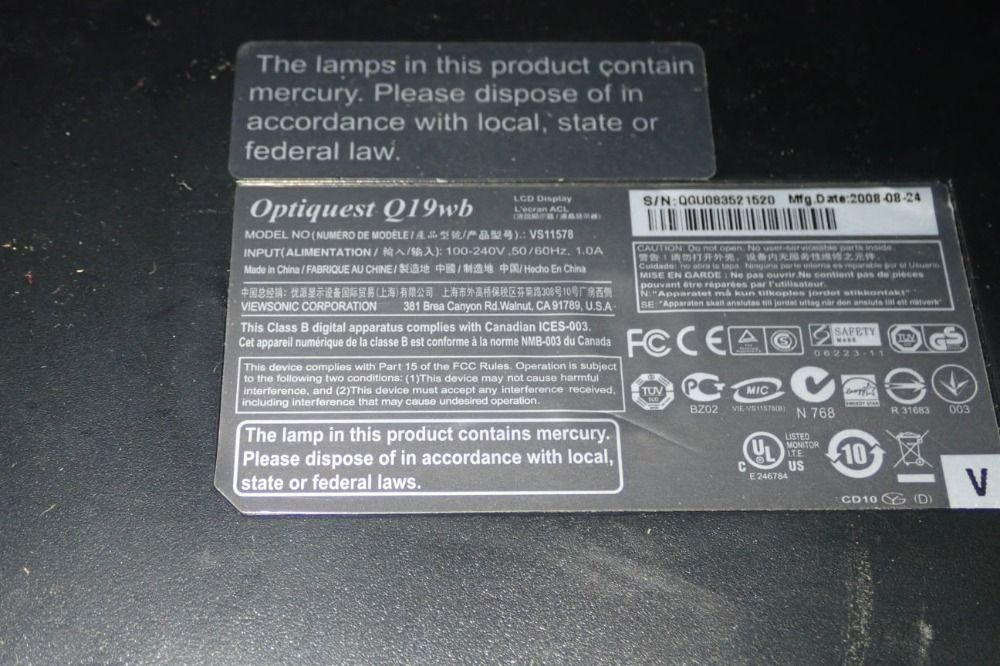 Viewsonic Lcd Monitor