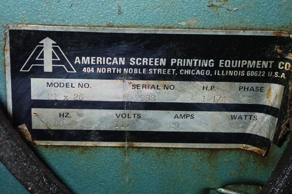 Cameo 21"w X 26"l Screen Printing Press - 21 X 26