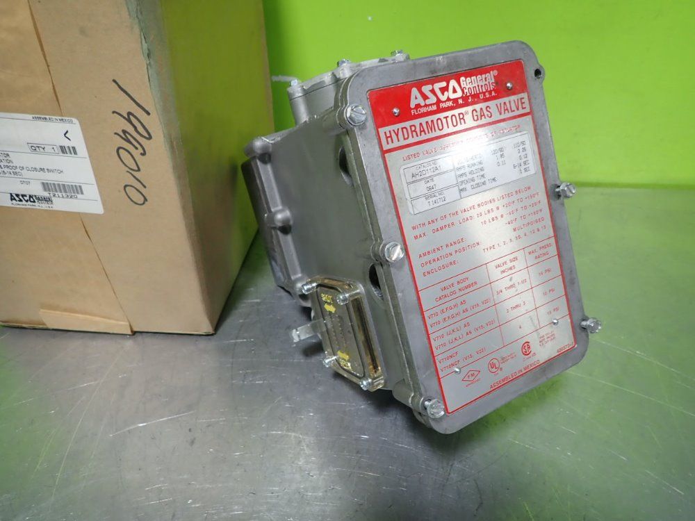 Asco Ah2d112a1 Hydramotor Gas Valve - Ah2d112a1