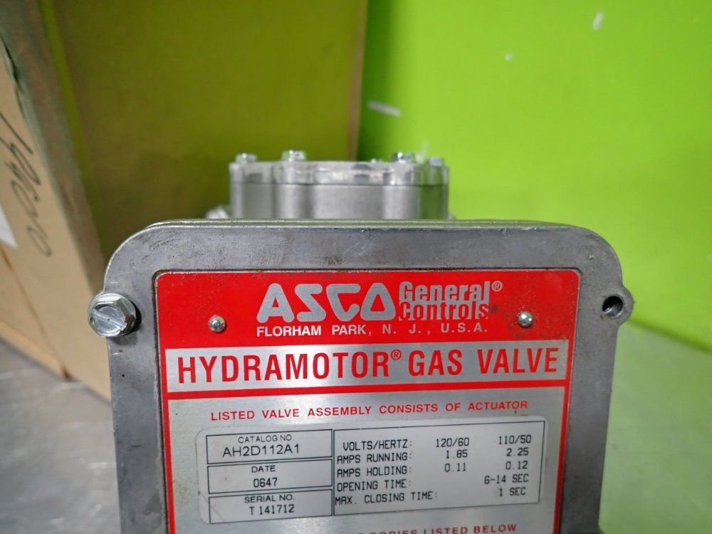 Asco Ah2d112a1 Hydramotor Gas Valve - Ah2d112a1