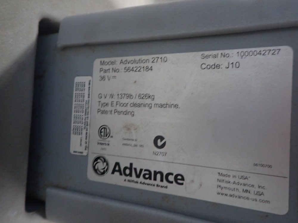 Nilfisk Advance Floor Sweeper