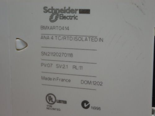 Schneider Electric Bmxart0414 Analog 4 Tc/rtd Isolated Input Module - Bmxart0414